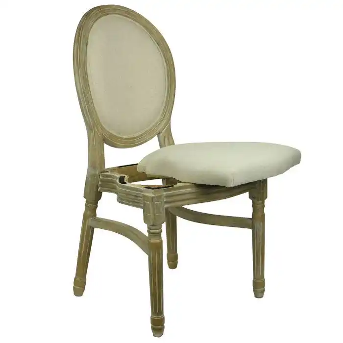 
Wedding Event Party Banquet Solid Wooden Frame Stackable Movable Cushion Dining Chair 