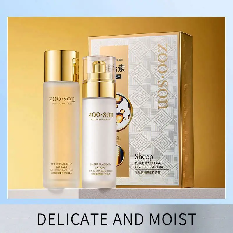 ZOO.SON OEM Private Label Sheep Placenta Herbal Rejuvenating Facial Whitening Moisturizing Skin Care Set