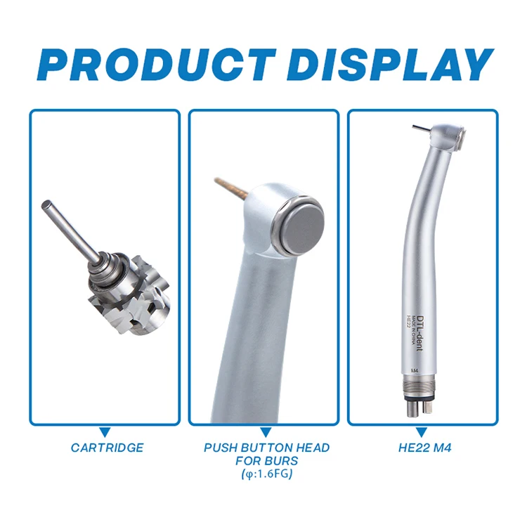 Dental Products Dental Handpiece Single Water Spray High Speed 2/4 Hole Push Button Air Turbine Handpiece Dental Surgery Handpie