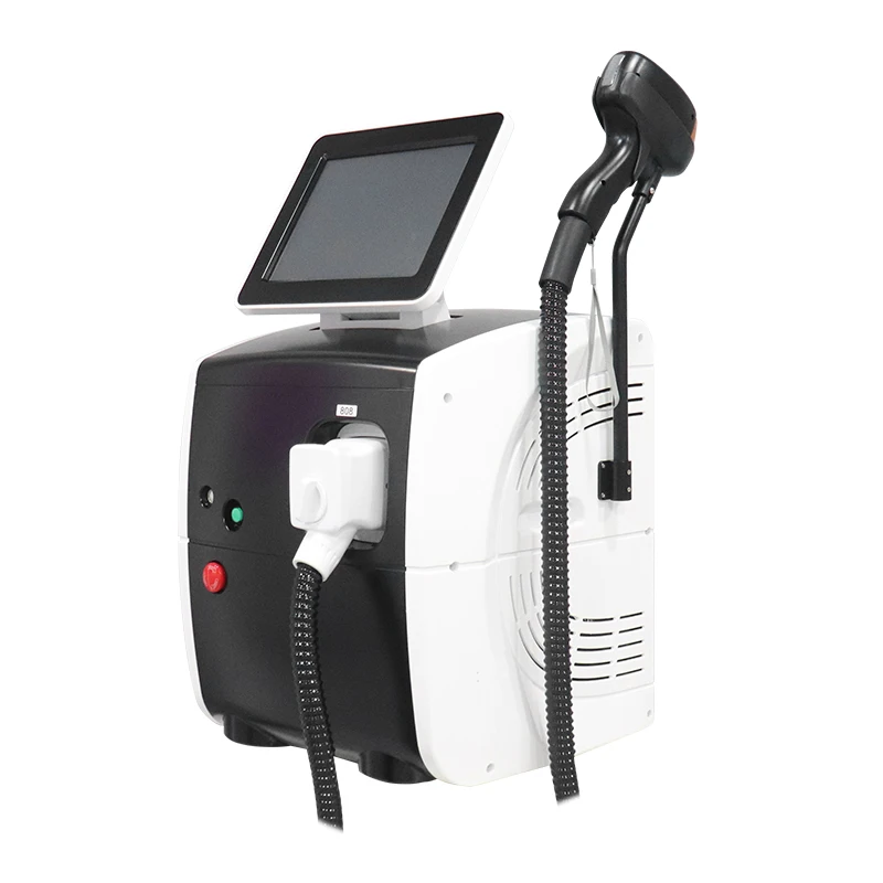 808nm Semiconductor Diode Laser Hair Removal Machine Painless Permanent Ipl Body and Facial Hair Removal Device Germany Portable