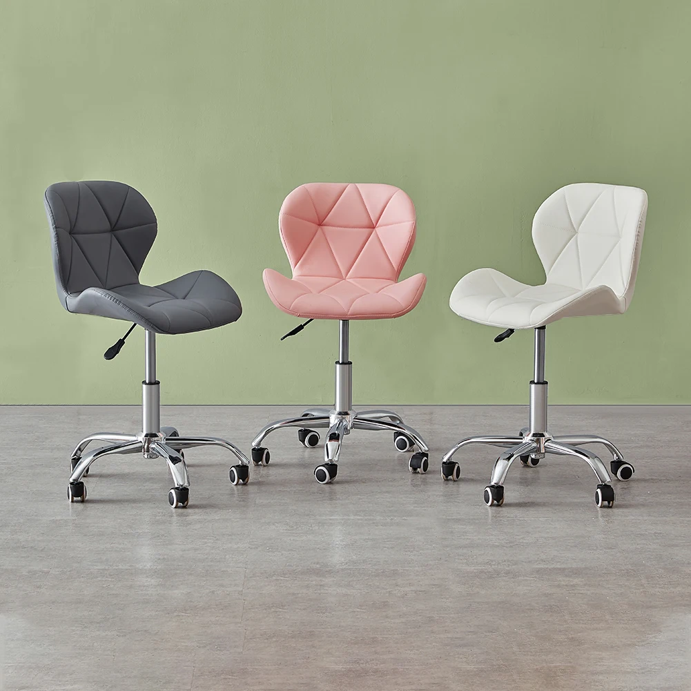 High Quality Ajustable Office Chair Leather Seat Metal Frame Swivel Chair