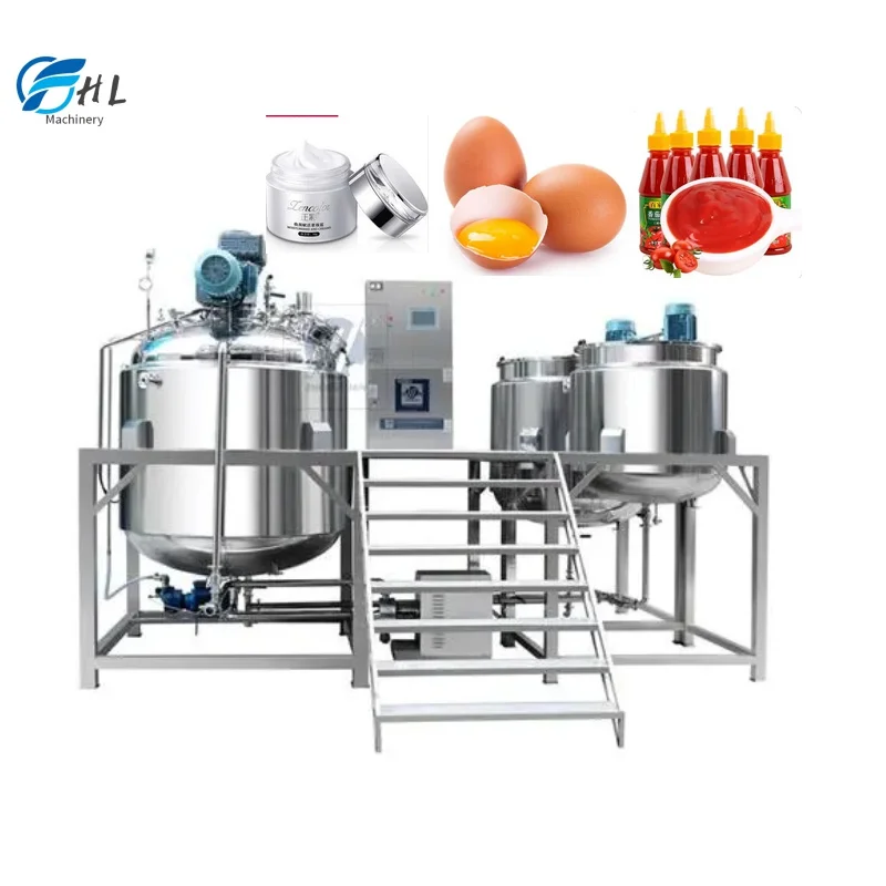 Body Lotion Emulsifying Machine Cosmetic Butter Cream Ointment Emulsifier Homogenizer Emulsifying Vacuum Mixer