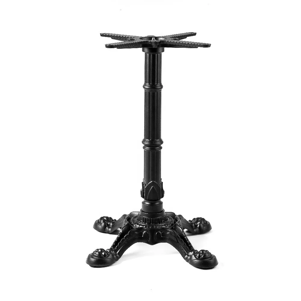 Hot Metal Table Base Classical Black Design Black  Pedestal Coffee Industrial Cast Iron  base Restaurant Dining Metal Table leg