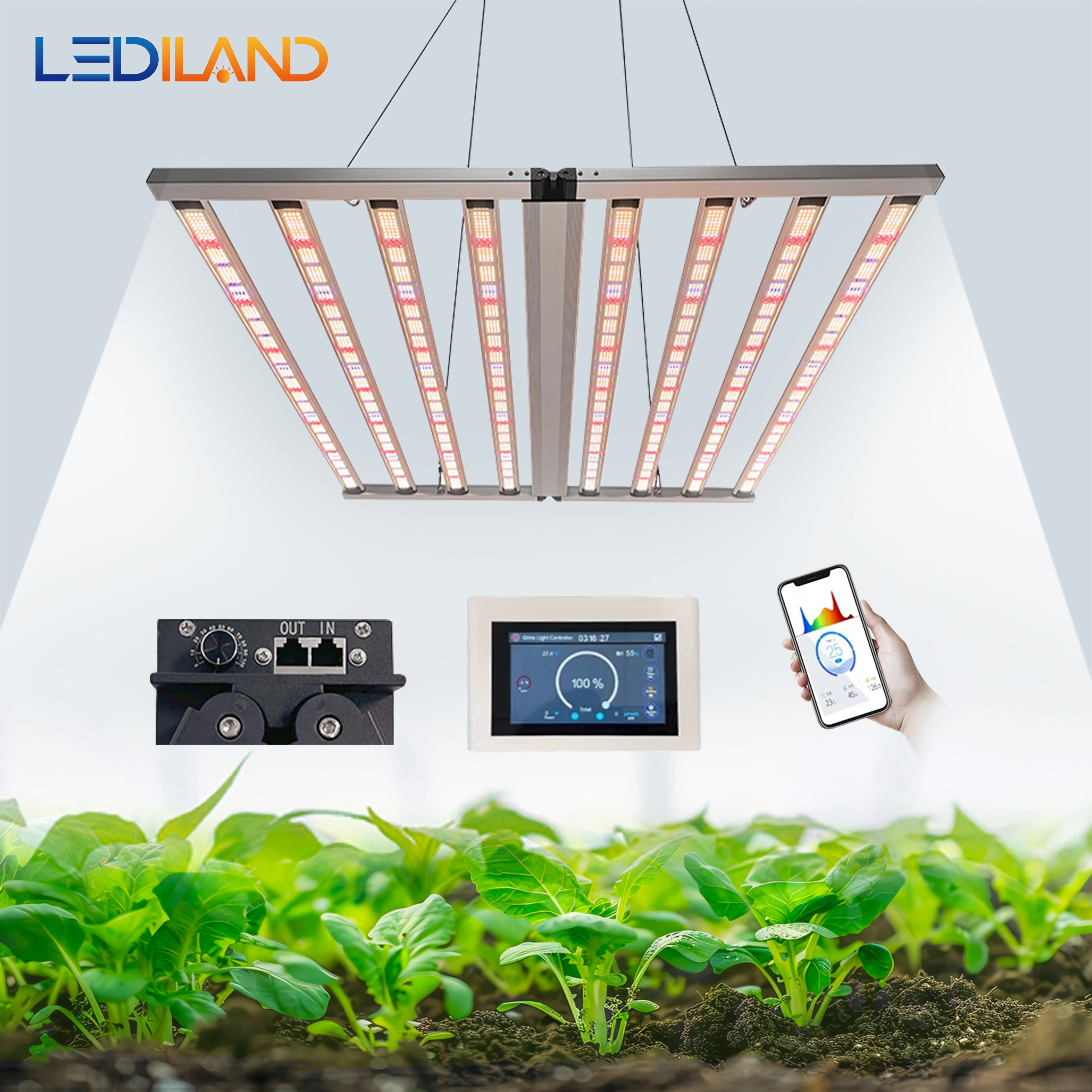 LEDILAND 800W Full Spectrum LED Grow Light New Indoor Plants SAMSUNG Evo lm301h 301b281B 650W IP65 Bloom Free Shipping USA Stock
