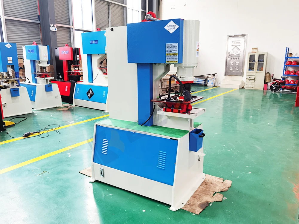 BEKE Metal Steel Hydraulic Hole Shear Cutting And Punching Puncher Hydraulic Iron Worker Machine