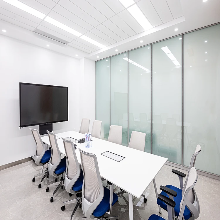 Transparent or opaque separation space interior room dividers Smart glass office partition wall