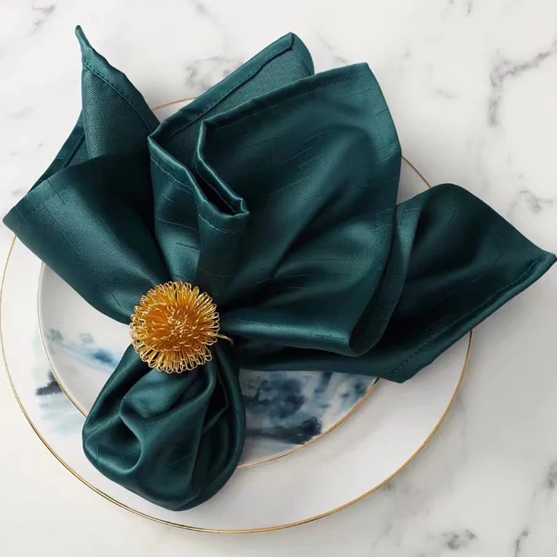 Wholesale cotton cloth folded star luxury table napkin
