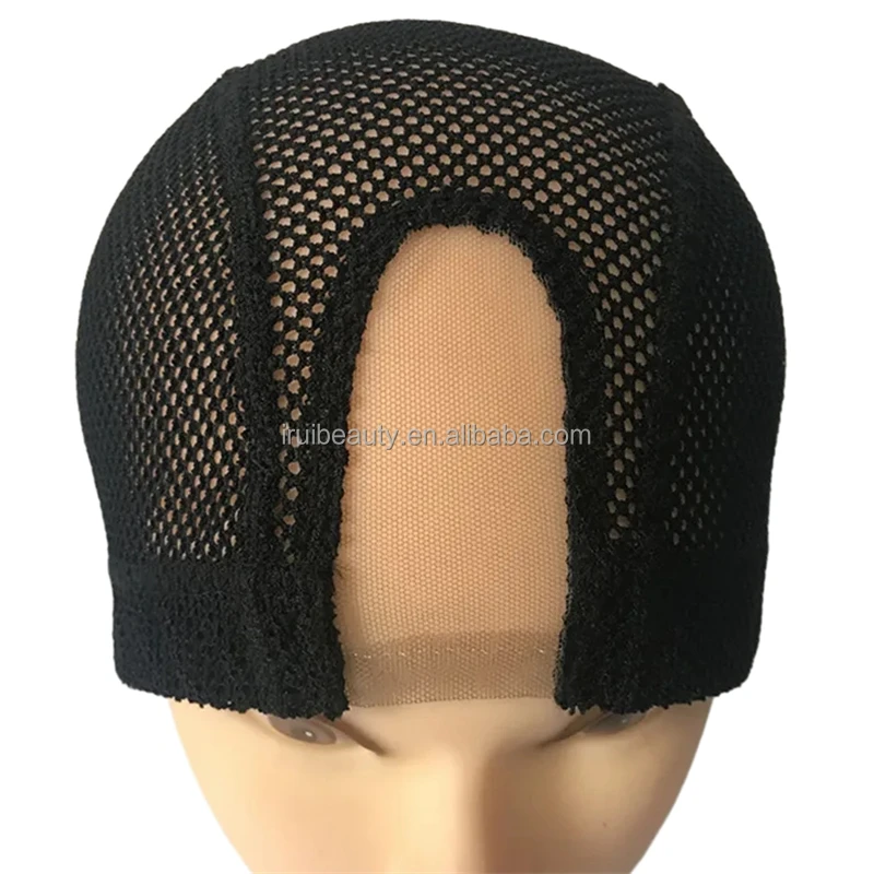 High Quality Private Label Stretchable Elastic New Wig Cap Spandex Weaving Wig Base Cap Ventilated U Part High End Wig Caps