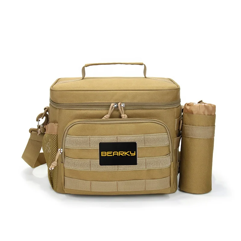 Outdoor New Multifunctional Cooler Bag Insulated Portable Picnic Tactical Water Bottle Bag Shoulder Large Capacity Lunch Bag