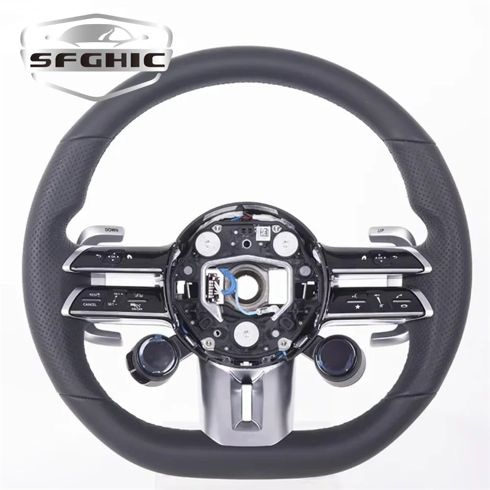 Leather Steering Wheel For Mercedes Benz W205 W213 W212 CLS S CLASS W204 W222 W221 CLS550 C300 GTC R190 W203 GLA W176