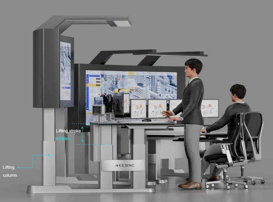 Kesino supplier factory monitoring console workbench command center dispatching console video multimedia control center room