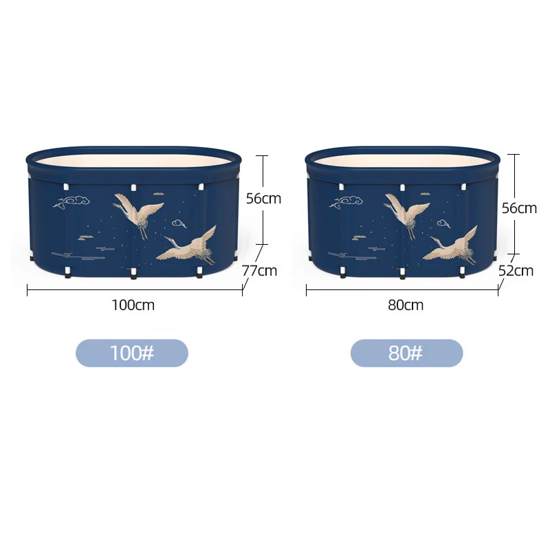 A3697 Large Adult Folding Tub Soak Bucket Barrel Foldable Portable Steaming Spa Sauna