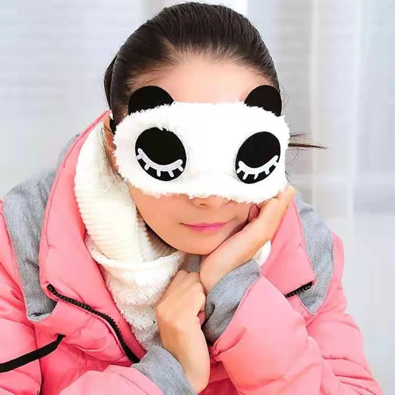 Wholesale Cute Plush Anime Panda Sleeping Eye Mask With Different Mood