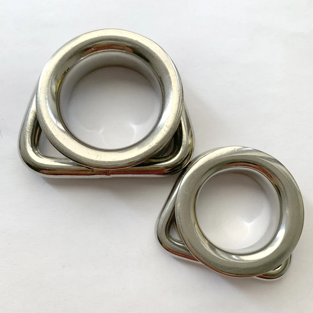 stainless steel D ring with thimble