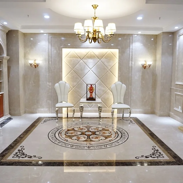 Напольное покрытие waterjet медальон из гранита шаблон медальона для пола water jet