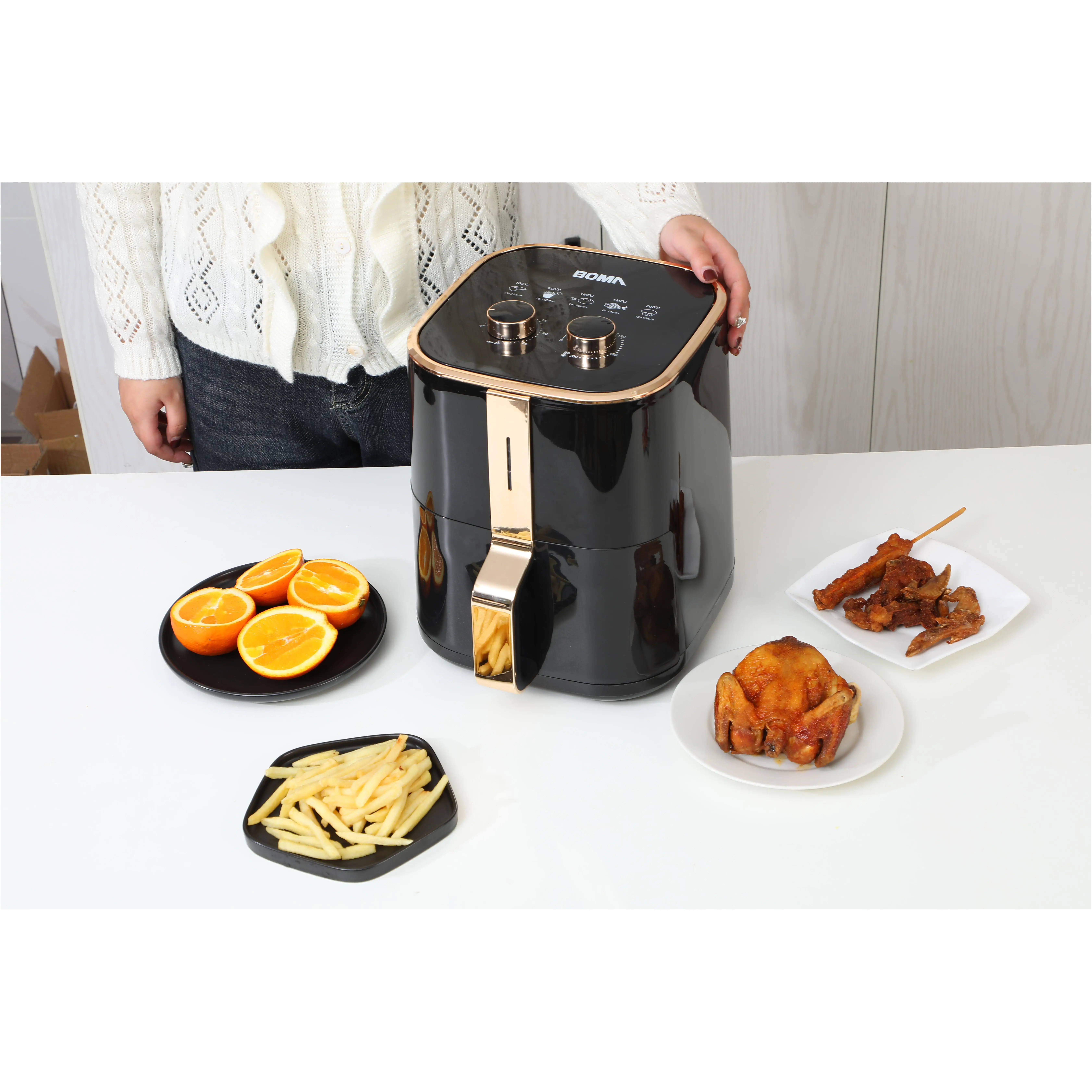 Air Fryer Kitchen Top Selling Oem/Odm 15 12 10 Liter Cooker 6L Bulk Cooking Fusivel P/ Air Fryer Ce13/Ce14/Ce021/Ce022 - Pr508