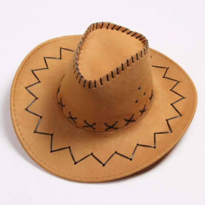 Unisex Stylish beach Cowboy Hat with Leather Band for a Trendy Look