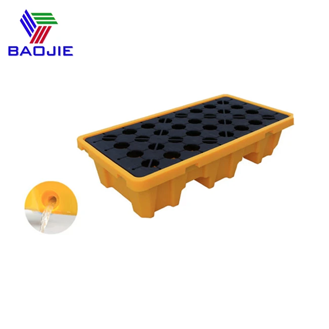 Full Range Sizes 2 Barrels and 4 Drums Oil Leakge Storage Plastic Pallets