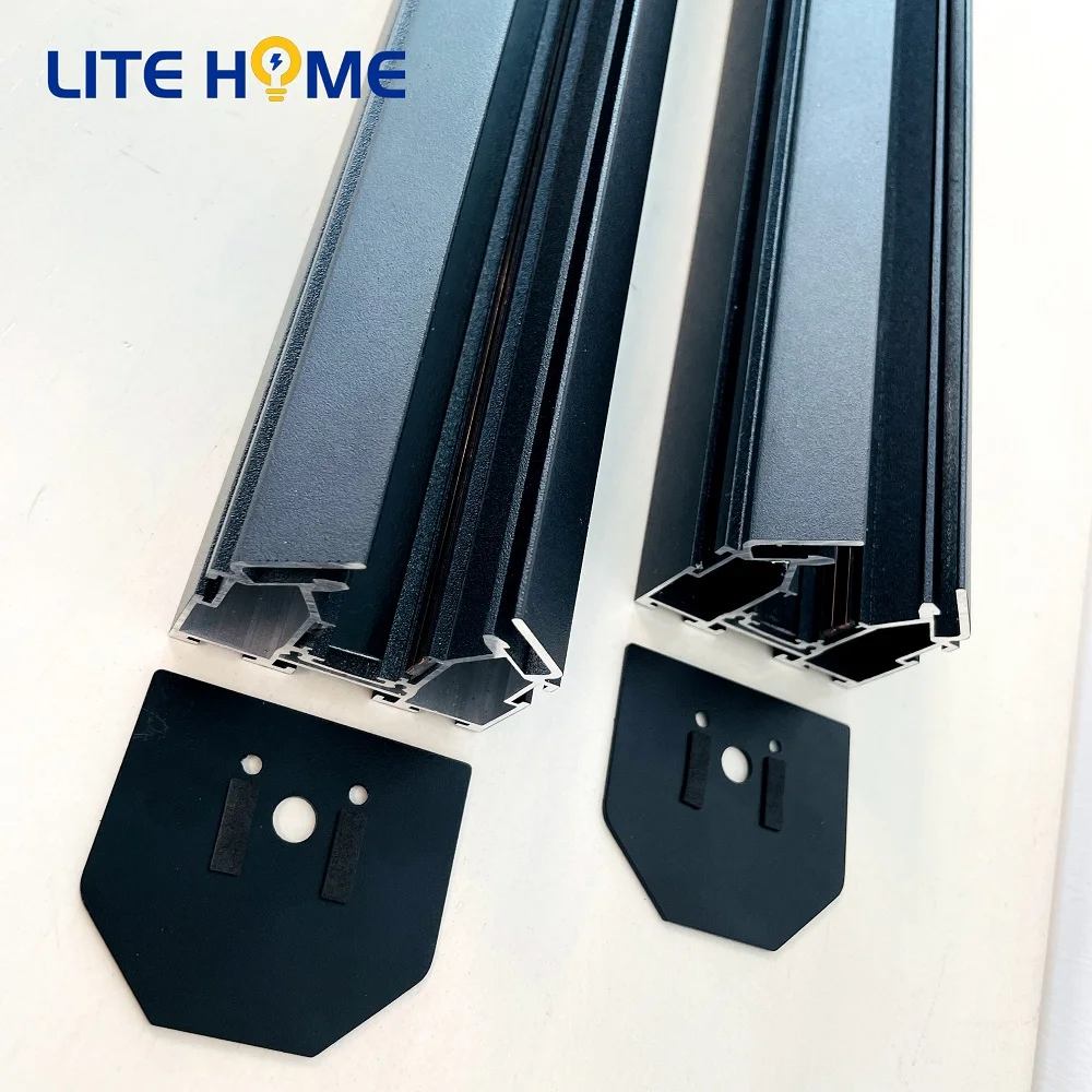 48V High Quality Magnetic Track Accessories Magnetic Light Track Aluminum Led Profile For Soft PVC Fabric Stretch Ceiling
