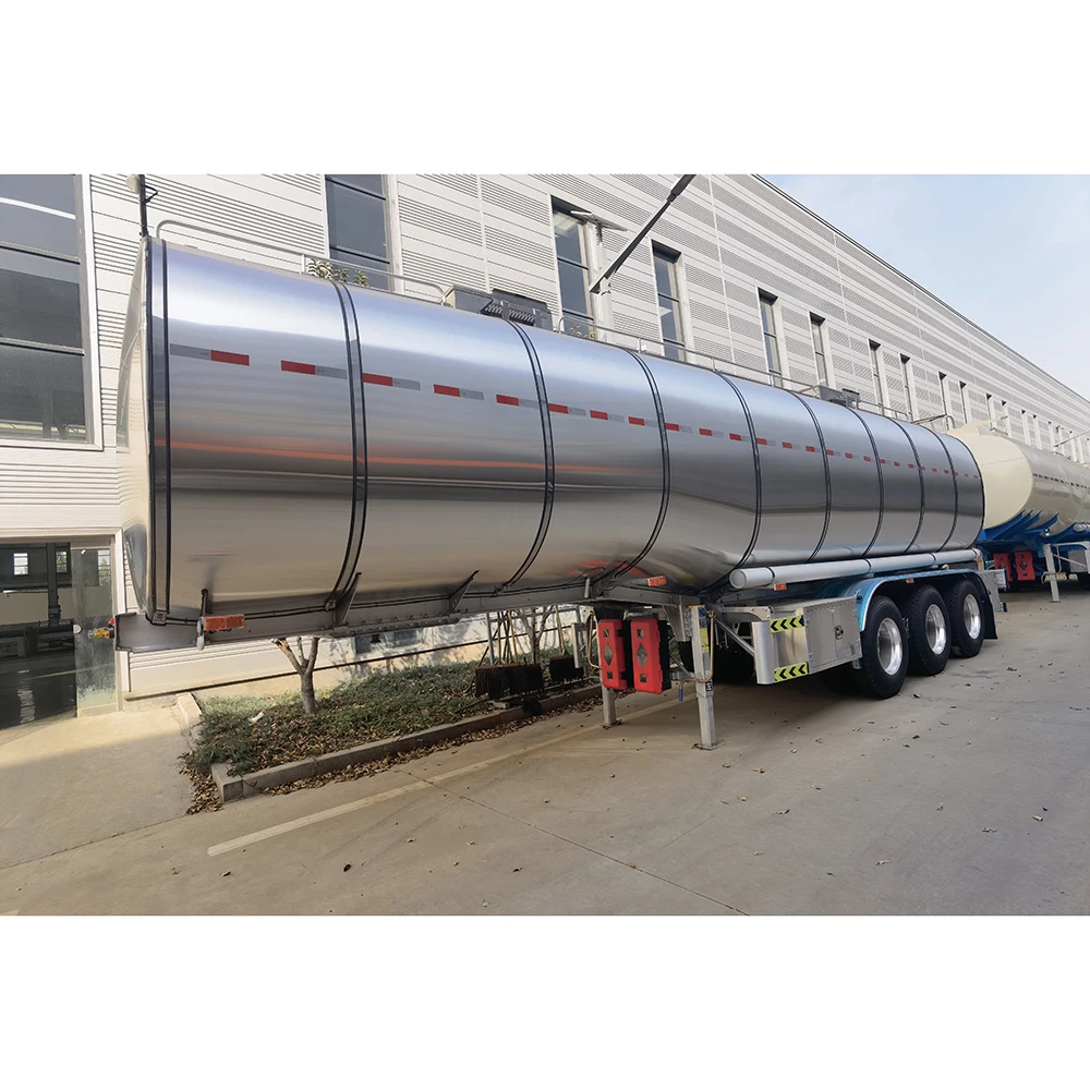 33CBM/33000L жидкий 304 из нержавеющей стали Автоцистерна прицеп для транспортировки молока