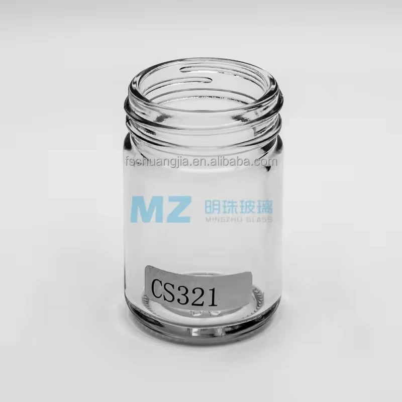 Empty Round Wide Mouth Wholesale Pharmaceutical Moulded Glass Bottles