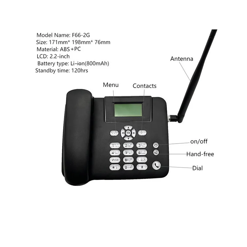 Gsm 850 900 1800 1900 настенный фиксированный беспроводной телефон для отеля дома