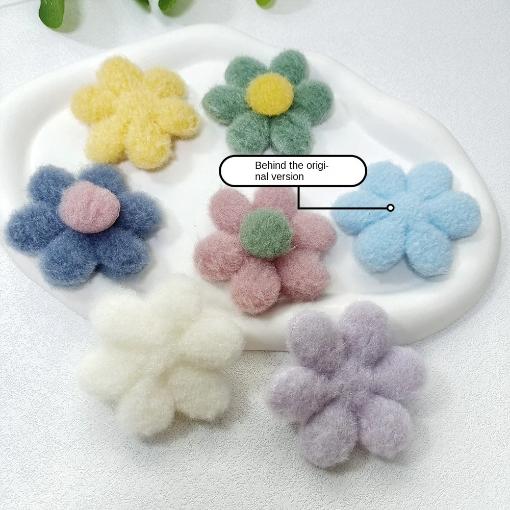Korea Wool Felt Sunflower Handmade Diy Hat Shoe Accessories Daisy Flower Brooch Hair Poke Accessories