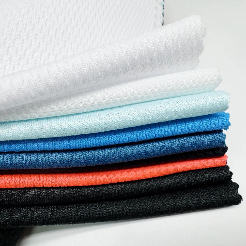 Dry Fit Knitted 100 Polyester Mesh For Sportswear