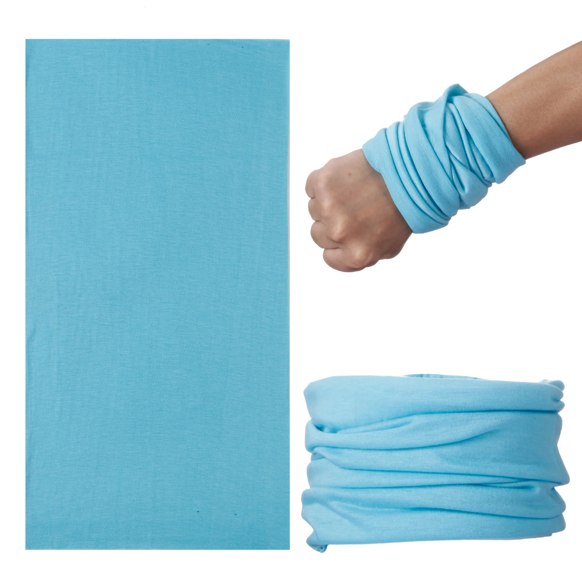 Hot selling solid active tube turban bandana raghead turbanhead