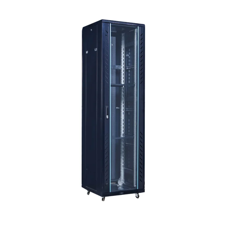 Customized 19 inch data center 47u capacity 600*1000*2200 floor standing server rack network cabinet metal 4U 6U wall mount
