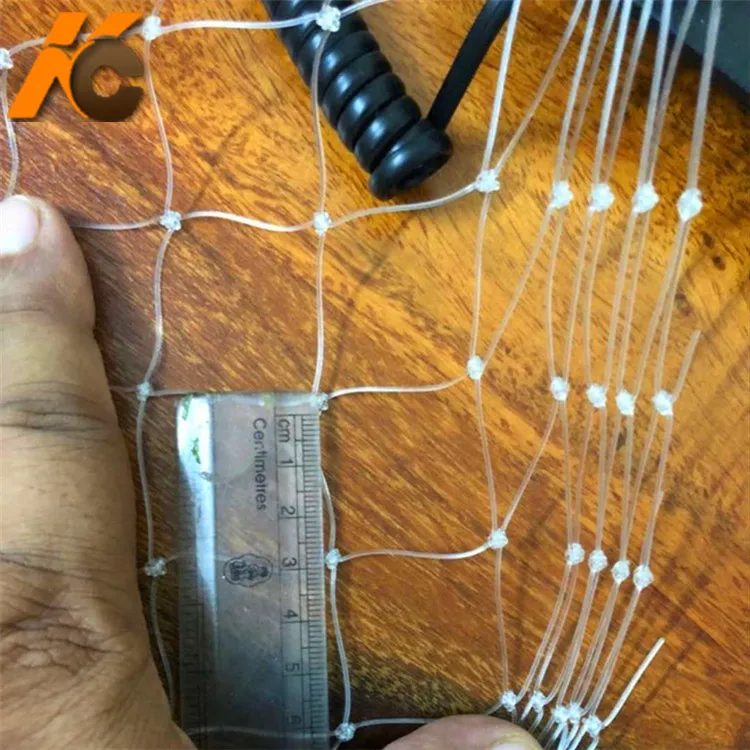 Factory Knotty nylon monofilament  Single wire anti bird net  fish pond  mesh netting