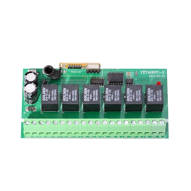 YET406PC-X + YET185 12v дальний водонепроницаемый беспроводной пульт дистанционного управления rf DC24V 12V приемники переключатель