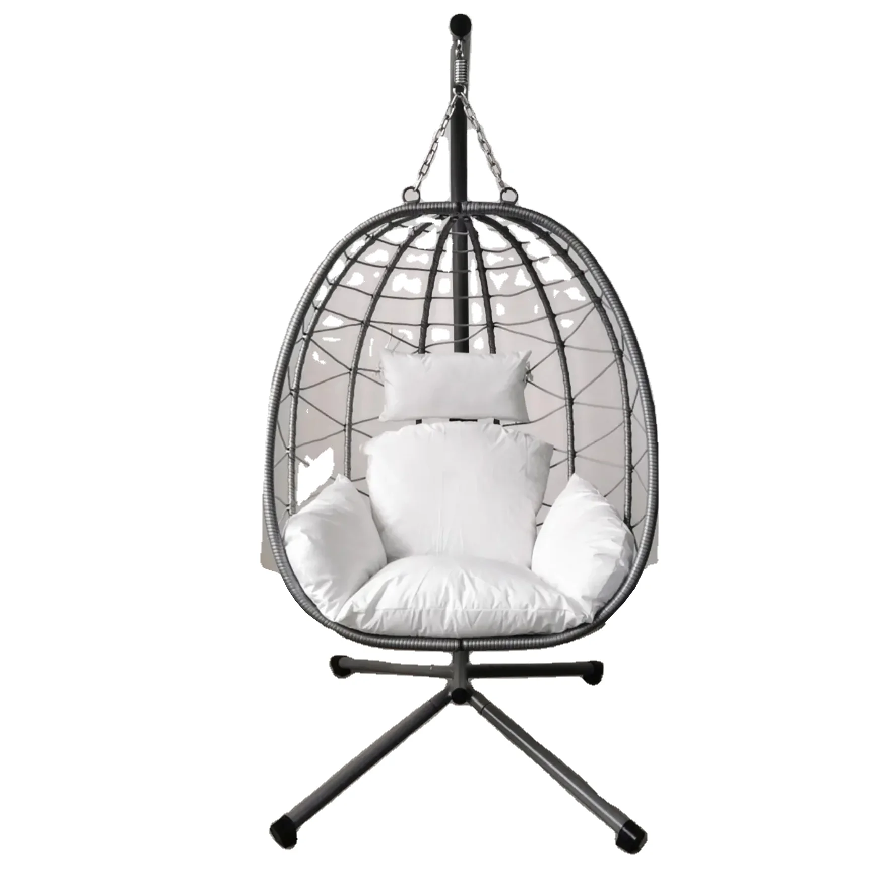 Adjustable  Egg Chair, Swing Chair, Rocking Chair that can be Placed Indoors and Outdoors Rattan Wood Patio Chair