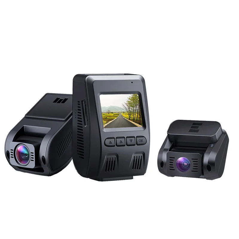 Amazon AUKEY высокое качество NTK96675 Sony Датчик Full Hd 1080P GPS Передняя и задняя двойная камера видеорегистратор с двойным