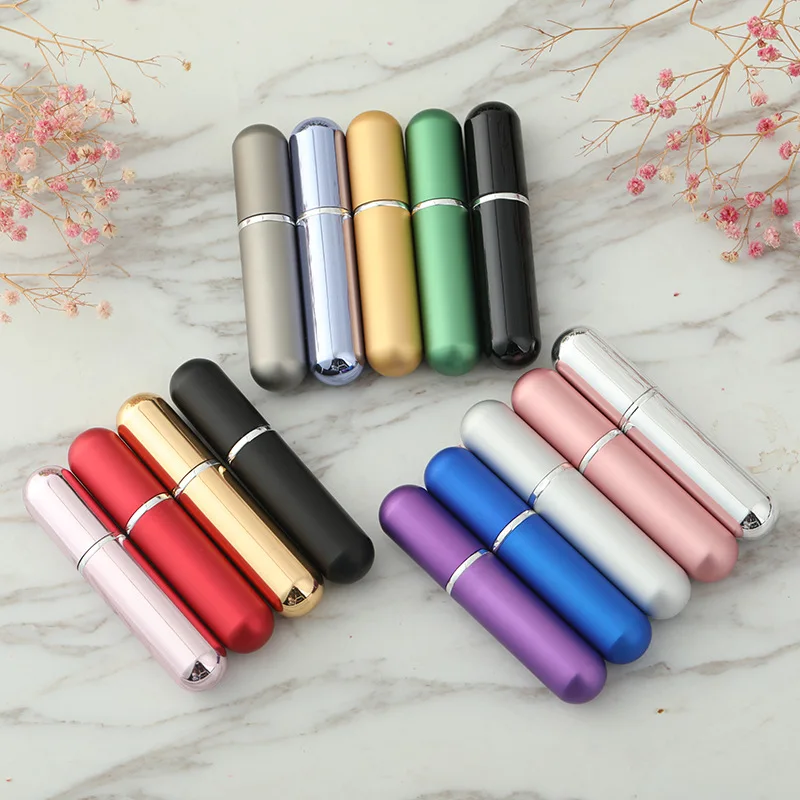 Stock 5ml Pocket Small Travel Size Tester Portable Mini Refillable Perfume Atomizer Bottle