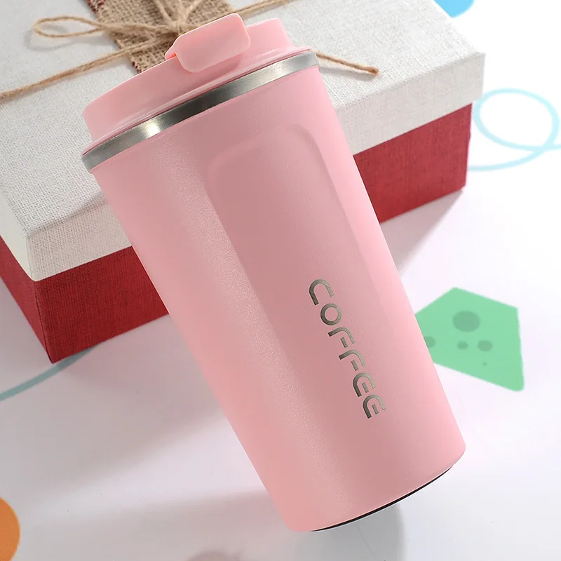 Durable Insulated Reusable Coffee Cup with Lid Sports Camping Thermal Mugs Stainless Steel Vacuum  Double Wall Travel Tumbler