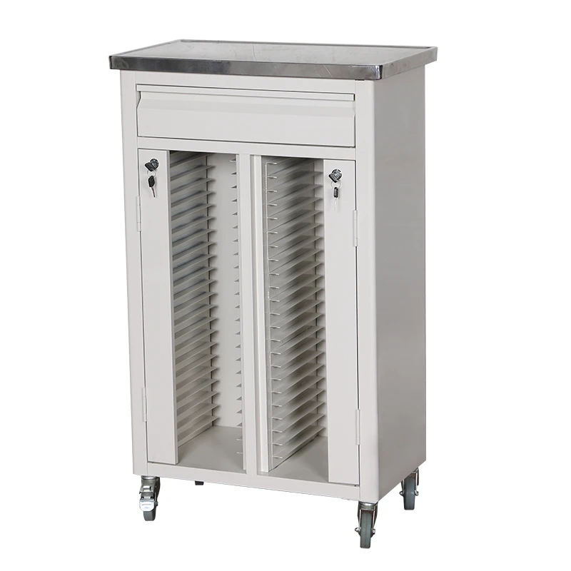 Hospital Medical Patient Record File Trolley Medical Service Cart
