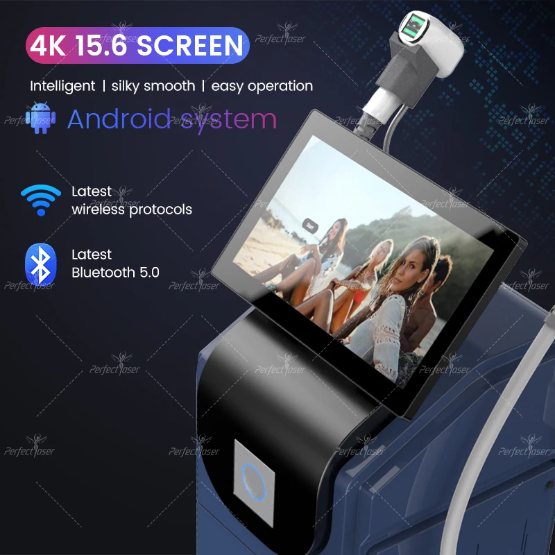 Big Power Permanent Skin Rejuvenation Laser Hair Removal 808nm professional ice titanium Diode Laser Hair Removal Machine