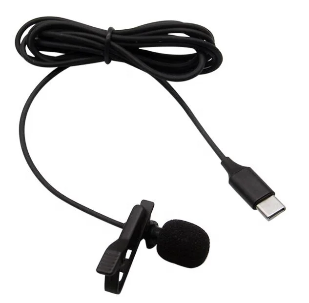 Hot sale OEM Clip Lavalier Microphone for TYPE C Cell Phone