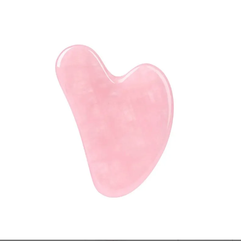 Gemstone Rose Quartz Jade Gua Sha Stone Massage Tool Ready To Ship, Can mix buy