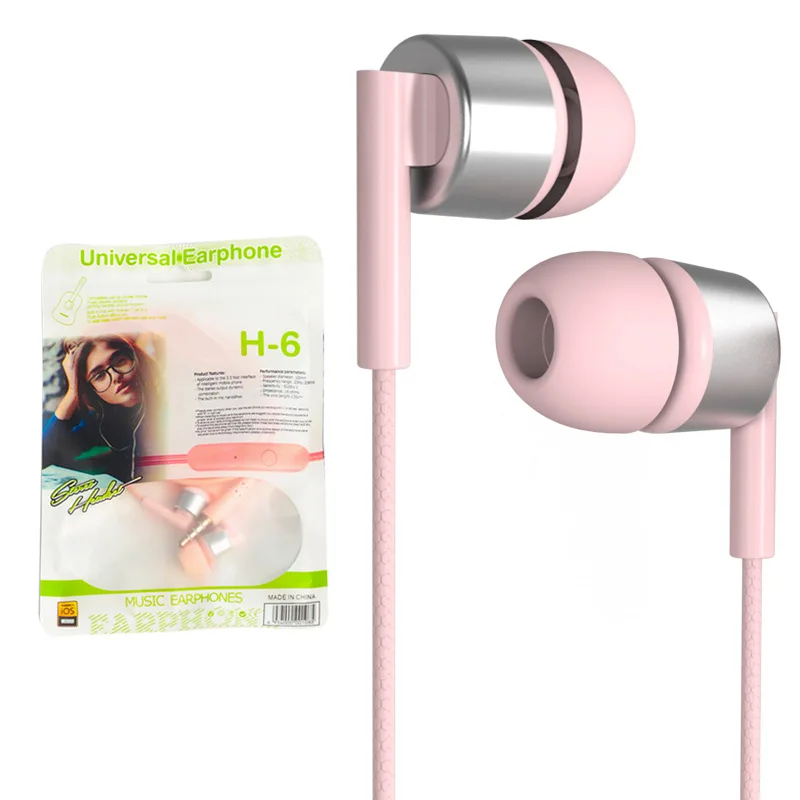 New Arrivals hands free  in-ear  mobile phone headset  music 3.5 jack  with mic