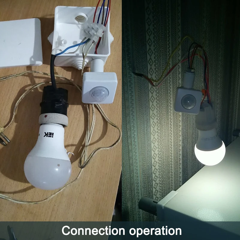 High Quality 10MM 220V PIR Infrared Motion Sensor Detector Adjustment Mode Switch Rotate160 Degrees For Outdoor LED Lighting