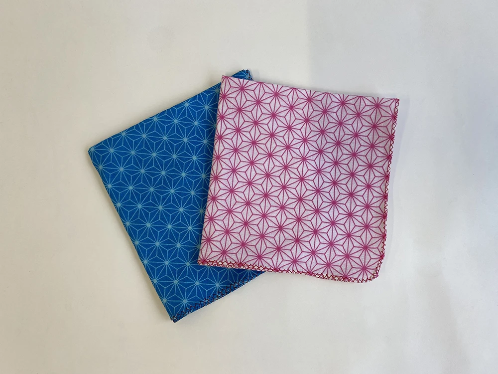 Reusable gauze fabric children custom printed handkerchiefs from Japan