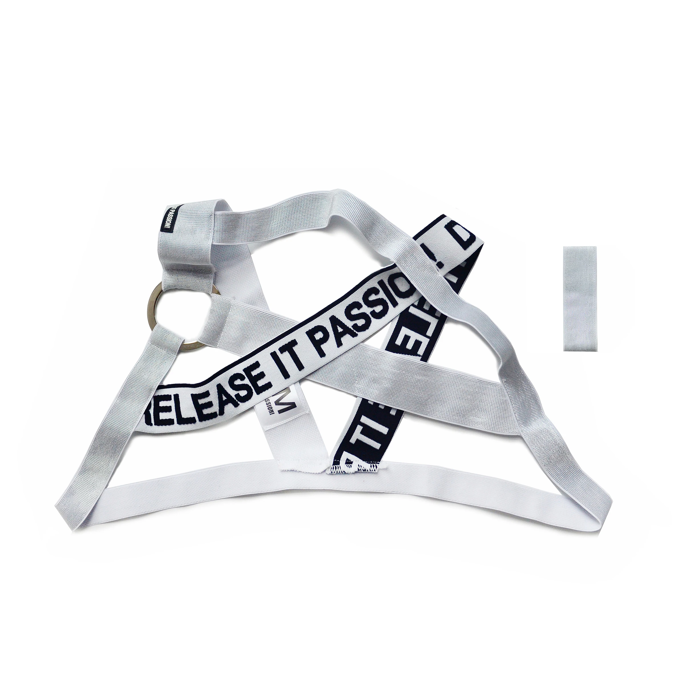 Бандажное снаряжение с логотипом на заказ, сияющий бандажный ремень, удерживающий фиксатор для тела для мужчин, одежда для вечеринки, для шоу с повязкой на руку