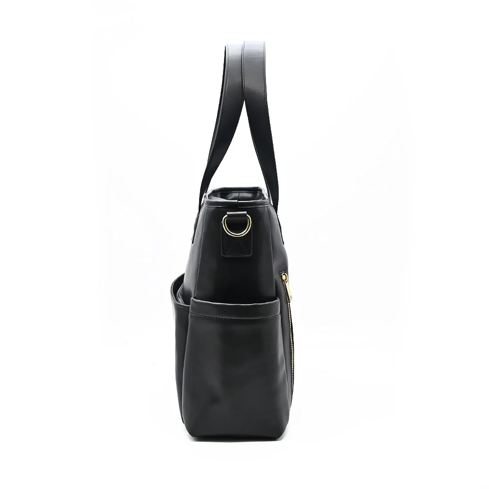 NEW Fashion Large Baby Nappy Multifunctional Vegan Leather Diaper Bag Maternity Bag Tote Baby 3 IN 1 Diaper Bag for Hospital