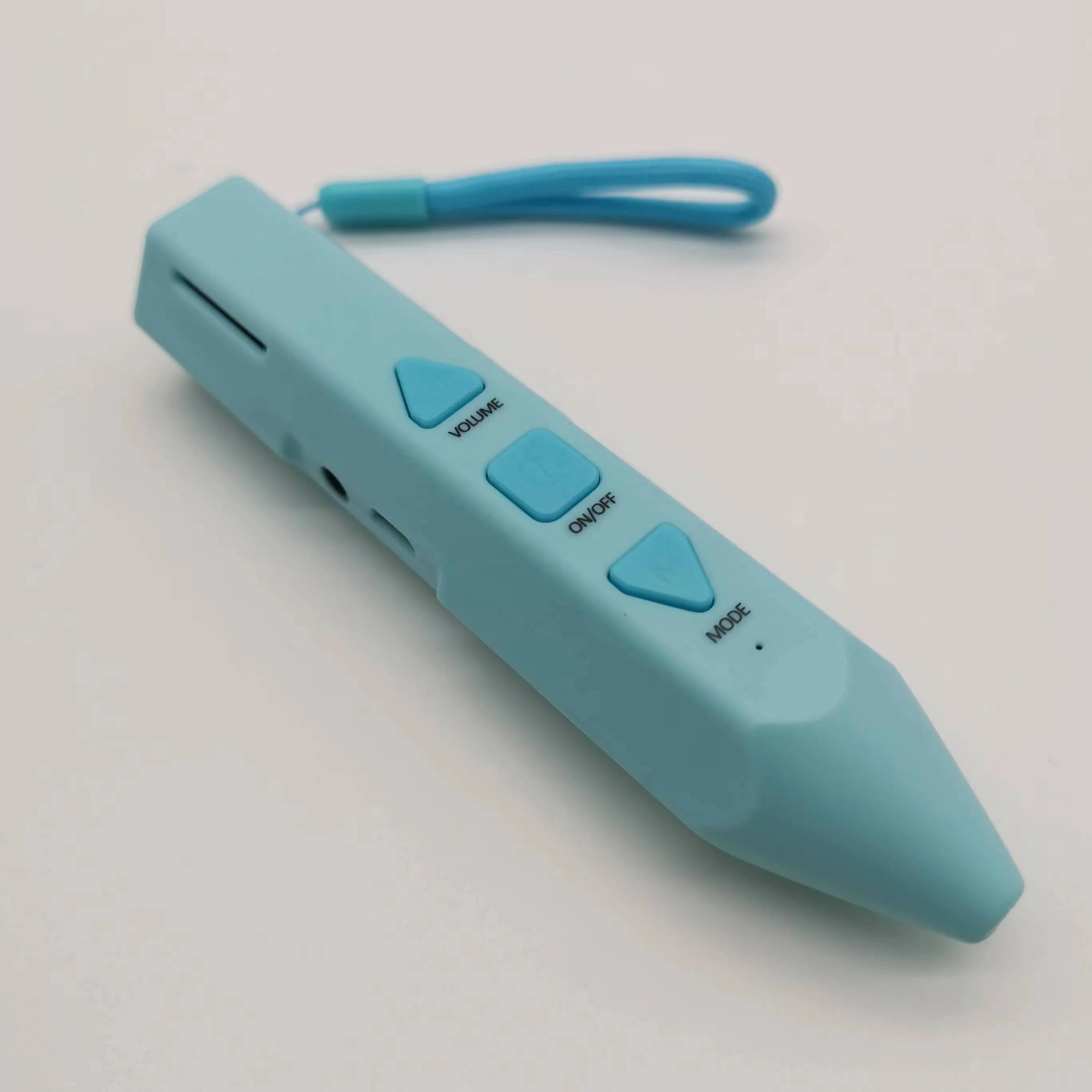 Pencil shape kids educational toy talking pen with recording DIY stickers audio sound music playing language learning machine