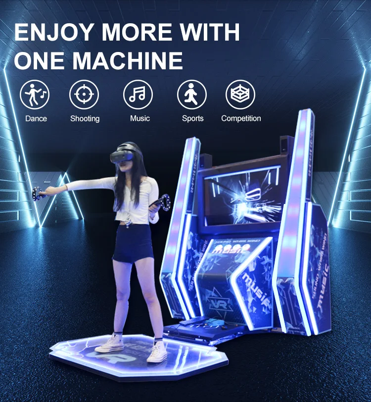 Newest Popular VR Virtual Reality Simulation Pump It Up Just Boxing Dance Arcade Game Machine In Usa