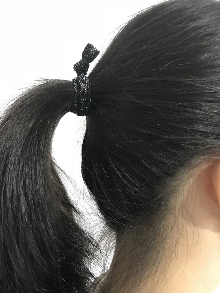 300pcs 15 Brown Colors Glitter Velvet Lace Hair Ties Wholesale Elastic Hairband Girls Ponytail Holder Hair Accessories Headwear