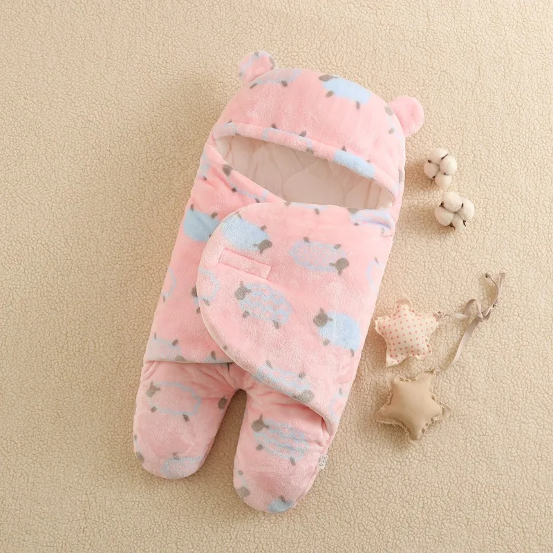 Baby Products Newborn Baby sleep sack Soft Infant bear shaped plush Sleeping Bag Stroller Wrap