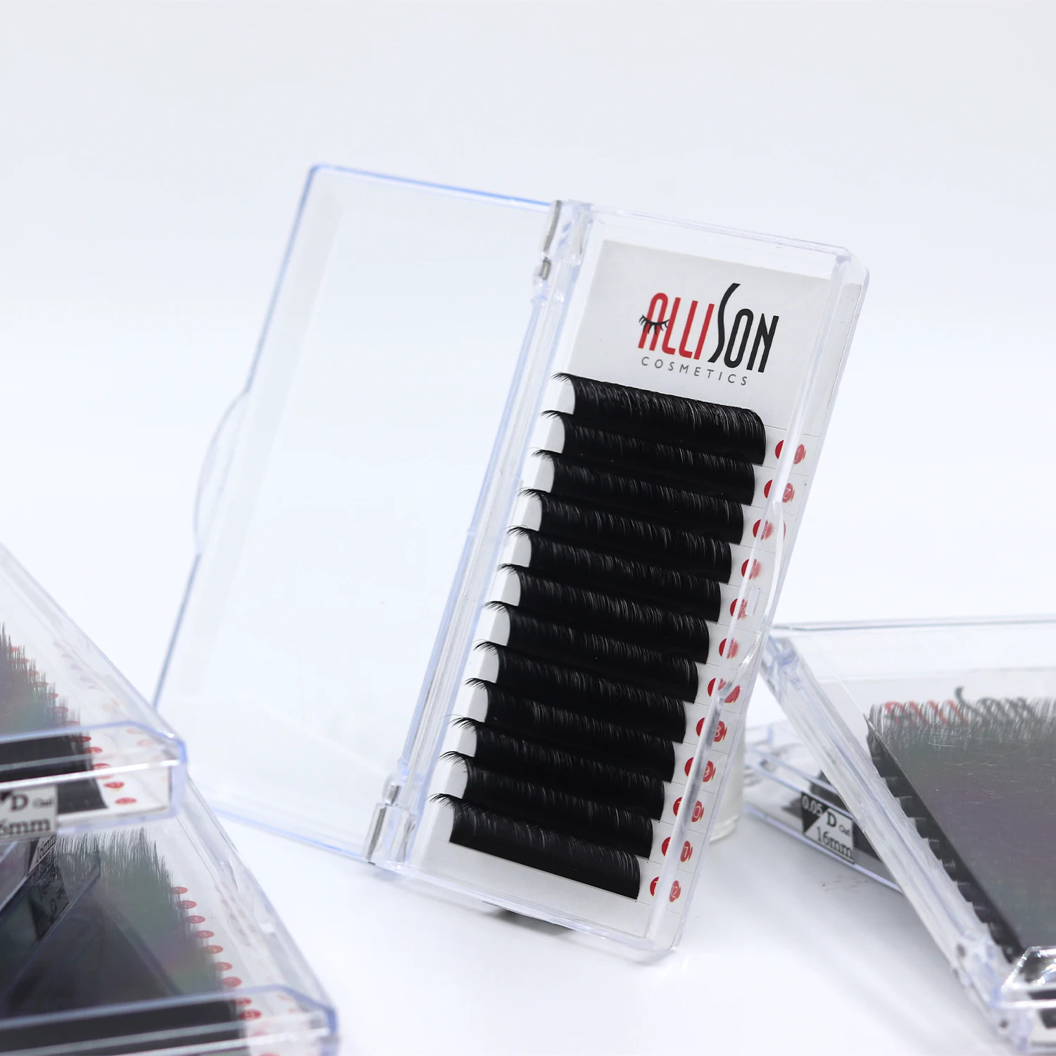 Cashmere Lash Extensions Tray 02 0.03 0.05 Premium Matte Black Volume Lash Trays Wholesale 8 25 Eyelash Extension Supplies Trays